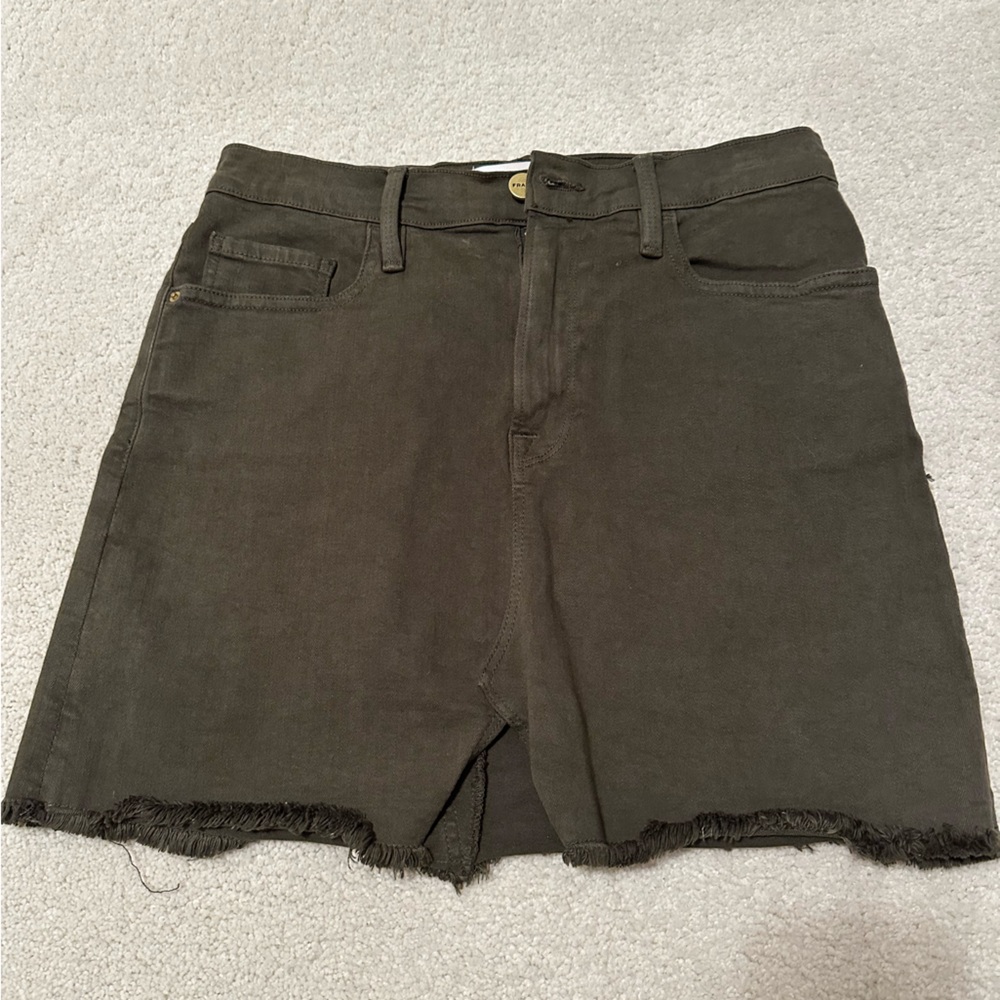 Frame mini denim skirt